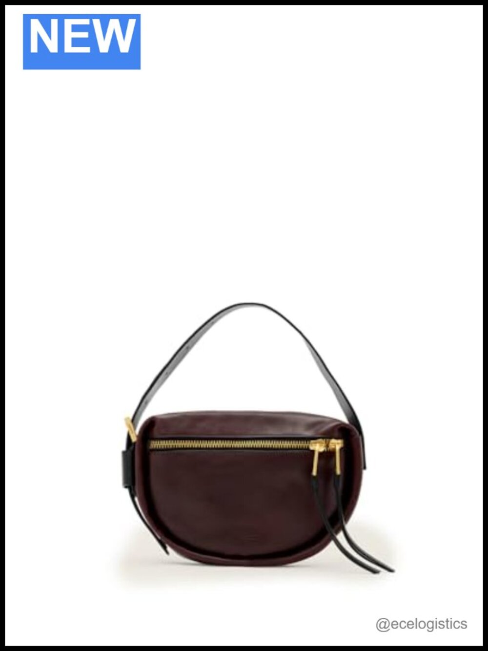 Leather Shoulder Bag One Size Satchel Lightweight Zip Closure Travel Work